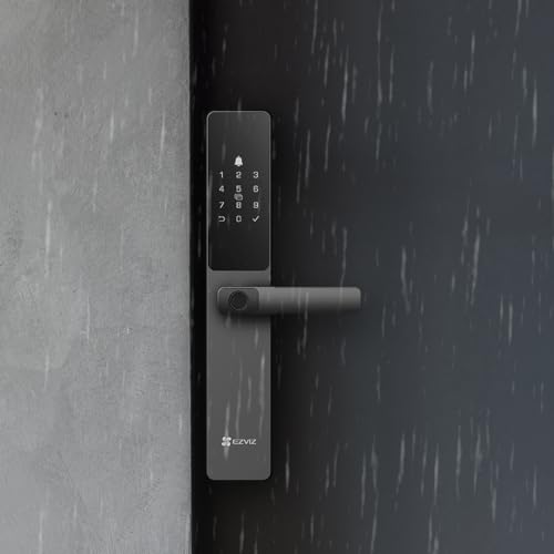 EZVIZ Smart Lock DL05 7-in-1 Türschloss, schlüsselloses Türschloss mit Fingerabdruck-Zugang – sicherer Eingang ohne Schlüssel, mehrere Optionen zum Entriegeln – Sofortwarnungen, strapazierfähig – Bild 3