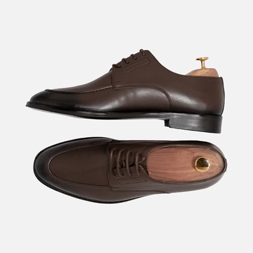 Cavalier Derby Shoes for Men – Premium Leather Dress Shoes, Classic Cap Toe, Formal Office & Business Footwear3
