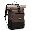 Ela Mo Rucksack Damen - Rolltop schön u. durchdacht - Laptop Rucksäcke für Frauen - Anti Diebstahl Tasche für Schule, Uni, Business (Sand & Olive) #3