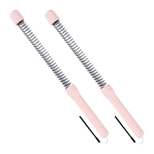 バトルロープ 携帯型コードレスバトルロープ 2本組 コードレス 絡まらない設計 滑り止めハンドル 筋トレ 脂肪燃焼 自宅/ジム/庭用 スプリング鋼コア 軽量(1200g) 約47cm ボクシング/減量プログラム対応