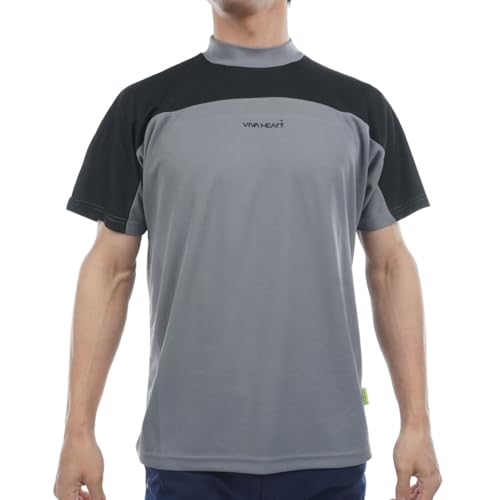 [VIVA HEART] ハイネックシャツ メンズ ビバハート ゴルフウェア 011-23442 M(48) グレー(11)