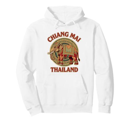Chiang Mai Thaïlande, Voyage Asiatique Amusant éléphant culturel Sweat à Capuche