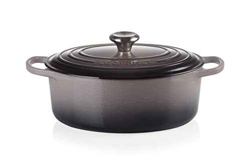 Le Creuset Enameled Cast Iron Signature Oval Dutch Oven, 5 Qt. , Oyster #TOP3