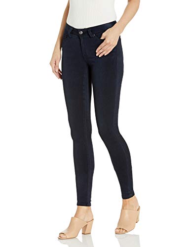 Celebrity Pink Jeans Women's Super Soft Mid Rise Skinny Jean, Indigo Rinse, 0