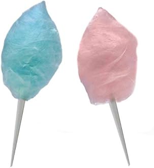 The Candery Cotton Candy Machine and Floss Bundle- Bright, Colorful Style- Sugar Free Candy, Sugar Floss, for Birthday Parties - Includes 5 Floss Sugar Flavors 12oz Jars and 50 Paper Cones & Scooper