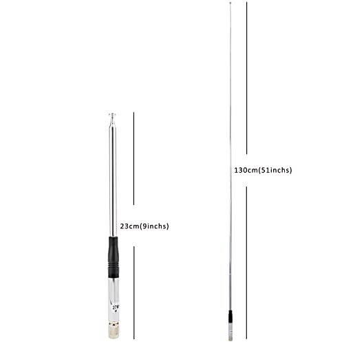 Antenne 27 MHz TNC extensible HYS pour augmenter la portée CB President Randy