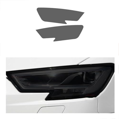 SamLng Auto Scheinwerfer Schutzfolie Für Audi A3 8V S3 RS3 8Y 2017-2020 Scheinwerferfolie Transparente schwarze geformte Vinyl-Schutzfolie für Frontscheinwerfer