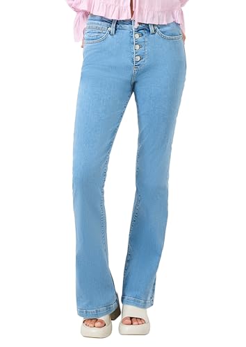 Pantalon en jean Rheena évasé femme pour allonger la silhouette
