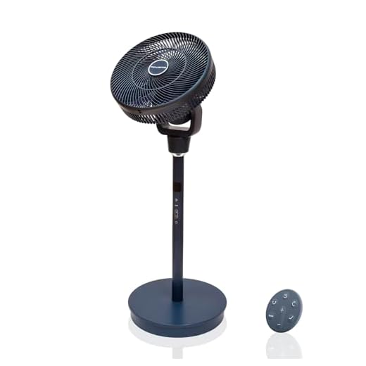 Rowenta Turbo Swift Silence, ventilador de pie, frescor intenso en silencio extremo, oscilación multidireccional, QV5041F0, 30 m3/min + 18 velocidades