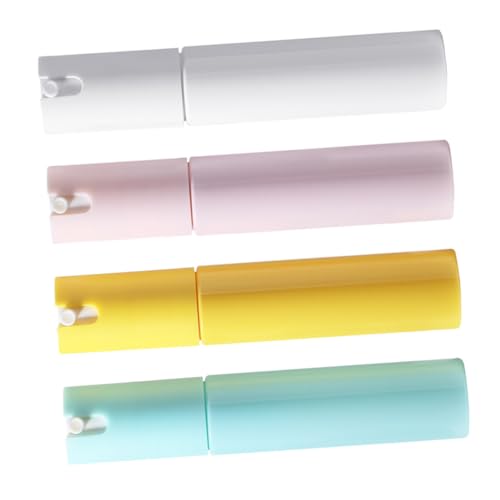 BESTYASH 4 piezas Botellas Spray de Colores Pastel Botellas de Viaje Pequeñas para Perfume y Cosméticos Diseño Compacto y Duradero para Viajes y Diario