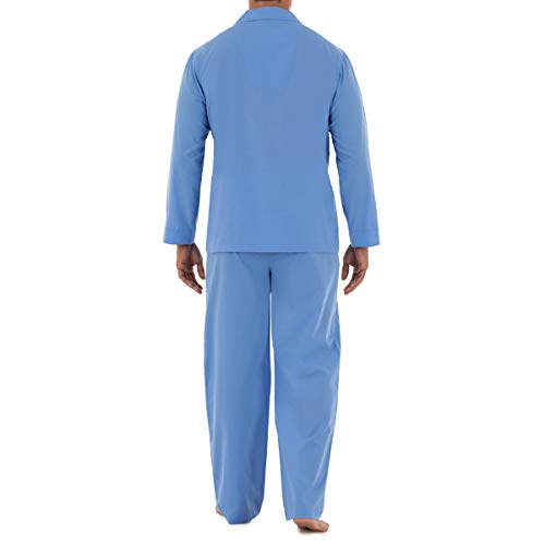 Image of Fruit of the Loom Men's Long Sleeve Broadcloth Pajama Set