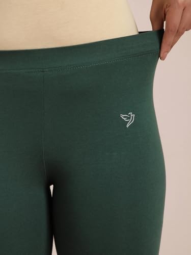 Image of TWIN BIRDS Tailored Cut and Classic Fit Super Stretchable Elastane Fabric Churidar Leggings for Women