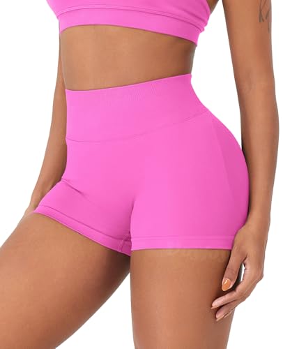 Image of VOYJOY Women Workout Impact Shorts 2.5 inch / 3.6 inch / 4.5 inch / 6 inch Scrunch Butt Booty | Tummy Control, High Waisted, Bike Short, Gentle Compression, for Women