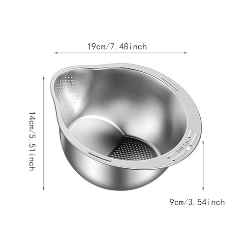 Colador de Acero Inoxidable para Arroz 7.5 x 5.5 x 3.5 in miniatura 5
