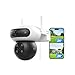 Produktbild EZVIZ 4MP+4MP WLAN Überwachungskamera Aussen mit Dual-Objektive, 360°-Überwachung, 40m Farbnachtsicht, Dual-Ansicht, KI Personen-/Fahrzeugerkennung, Auto-Zoom-Tracking, Aktive Verteidigung, C90 Dual