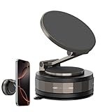 Supporto magnetico per telefono a vuoto, supporto per etichette per sottovuoto, leggero, antiscivolo, posiziona questo proprietario del telefono magnetico in auto, scrivania o ovunque per ospitare in