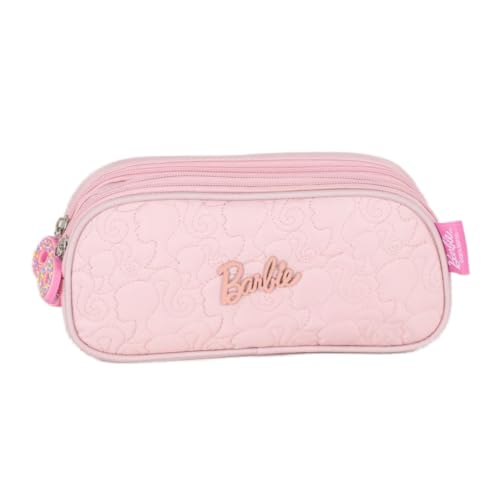 Estojo Triplo Barbie Donut Rosa Claro ET47715BB Luxcel 2025