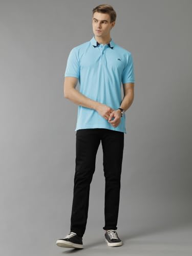Image of ADRO Mens Polo T Shirt -100% Cotton Polo Tshirt for Men | Solid Polo T-Shirt Regular fit