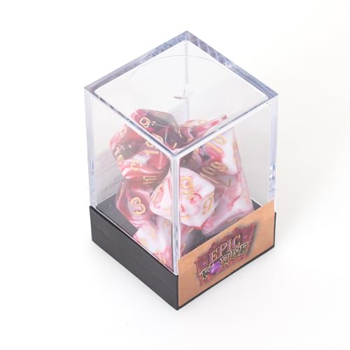 Epic Forge Set of 7 Multi Size Dice - Cherry Cream - Image 3
