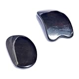 COOLHIYA Ox Horn Massagers for Home 2pcs Scraping Massage Tool Round Corner Beauty Supply Easy to Use Store Black