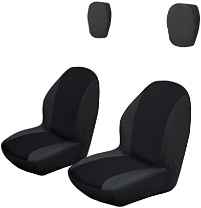 Classic Accessories QuadGear UTV Bucket Seat Covers, Fits Yamaha Rhino (2015 models and older), Black