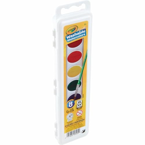 Crayola Washable Watercolors, Kids Paint Set, 8ct - image 9