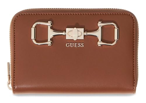Compagnon GUESS Janie Cognac, l'accessoire idéal de vos journées shopping et sorties