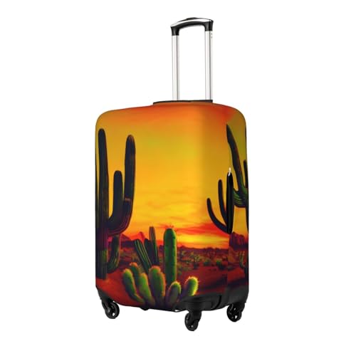 Cactus in Desert Luggage Covers For Suitcase Approved,Suitcase Cover Protector Fit 18-32 InchLuggage, X-Large2