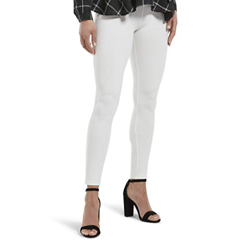 Hue Women s Wide Waistband Blackout Cotton Leggings, Assorted Sockshosiery, -White, M