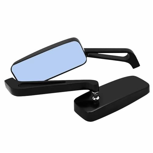 Espejo retrovisor rectangular para Harley Cruiser Bobber Chopper 1 par 4