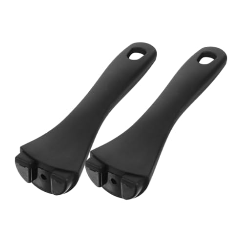 TOYANDONA 2 Piezas Mango de Sartén Ergonómico para Wok Antideslizante Aislante Térmico con Orificio para Colgar de Repuesto para Cocina Segura y Cómoda
