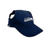 Littlearth Unisex-Adult NFL Seattle Seahawks Pet Baseball Hat, Team Color, Small