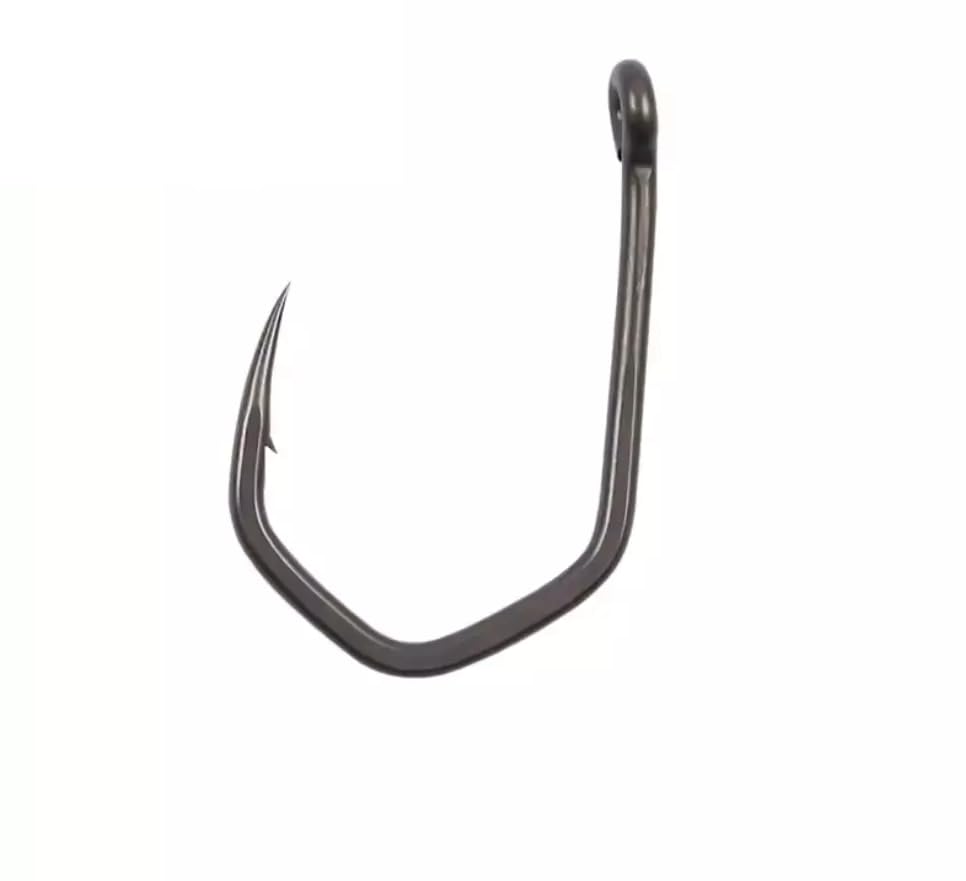 Norths Tackle Claw Hooks – Wide Gape Barbed Carp Fishing Hooks, Teflon Coated – Sizes 2, 4, 6, 8, 10-20 pcs/Pack (Size 2)