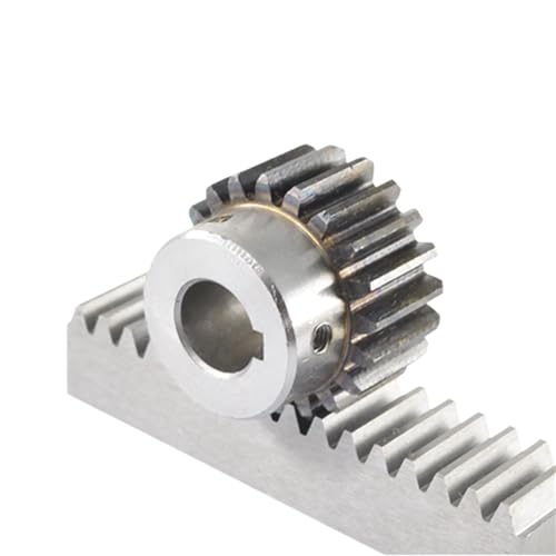 Bevel Gear Pinion Hardware Mechanical 2pcs 1Mod 12x12x500mm High Precision Straight Teeth Rack Steel +2pcs 1 Mod Gear Pinion Hole Diameter 8mm for CNC Lathe(35 Teeth)