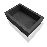 lormuzi 4KG-220ML Kokille aus Graphit Hochreine Graphitbarrenform Gold-Silber-Aluminium-Kupfer-Messing-Zink-Blei-Legierung Metallgussform