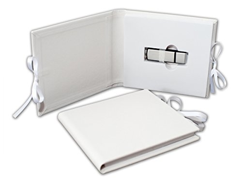 Elegantdisk Case USB. Étui, 1 Slot, Blanc, Douce Boucle, 15 X 13,5 Cm, 7 X 3 Cm, Kwmobile, Protection Des Clés USB Pendant Le Transport