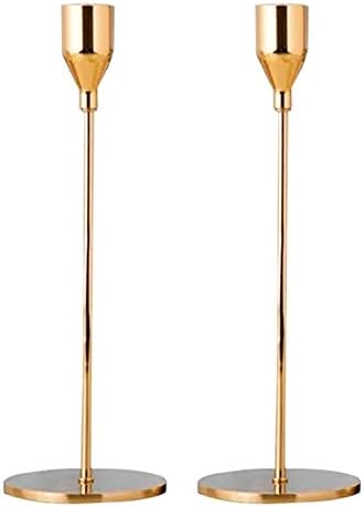 NUPTIO Candlestick Holders Black Candle Holder, Taper Candle Holder Single-head Wrought-iron, Candlestick Candle Holder Table Centrepieces Candlelight Dinner Ornaments for Party Wedding, 3 Pcs/Set