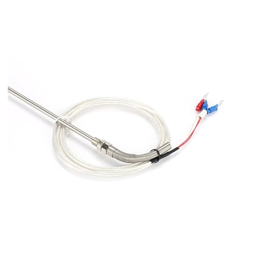 Sensor de temperatura PT100 M8 200 mm con cable de alambre de 1 metro WZPT-03 2