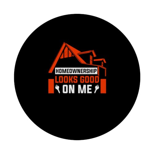 New Homeowner Home Owner PopSockets Swappable PopGrip, Black - Image 3