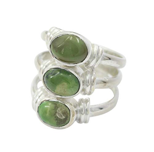 Bague en argent 925 massif et turquoise naturelle de style créateur