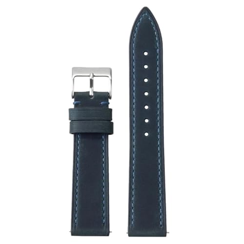 �J�[�t�X�L���{�v�E�H�b�`�o���h �N�C�b�N�����[�X�E�H�b�`�o���h 18mm 19mm 20mm 21mm 22mm ���B���e�[�W�u���E�� �X�}�[�g�E�H�b�`�X�g���b�v(Dark blue,20mm)