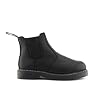 Grinders Unisex Black Chelsea ACS Leather Ankle Slip On Boots