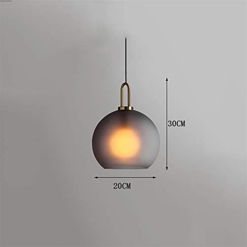 Pendant light en verre gris d'architecte avec base E27 style post-moderne - 2