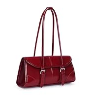 ✅【LEATHER Y2K SHOULDER BAG MATERIAL】This y2k bag burgundy purse is made of faux leather fabric, which is not only soft and comfortable, with soft polyester lining, but also very easy to take care of. ✅【SIZE AND CAPACITY】This red bag size: 32x11x14cm/...
