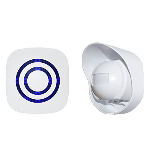 Alarme sans fil pour allée - Étanche aux intempéries - Détecteur de mouvement - Résistant aux intempéries - 38 tonalités et portée de 100 m Cover