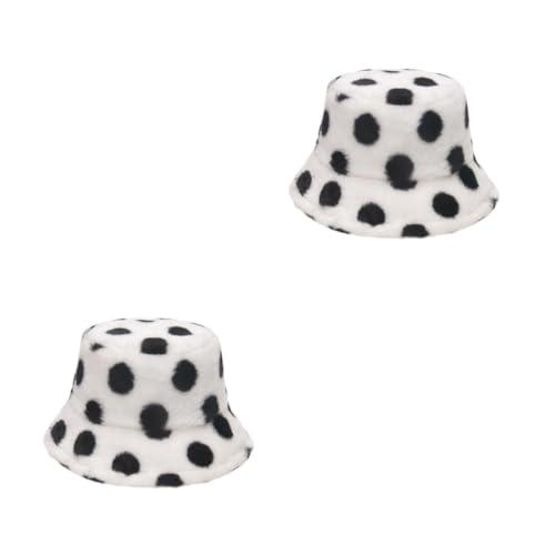 Bob en peluche noir à pois pour vos sorties citadines et balades hivernales