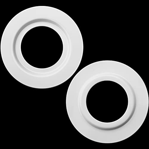Reduzierring für Metalllampenschirm für ES/ E27 bis BC/ B22 Plattenleuchte Adapterkonverter für Lampenschirmwaschanlage (Weiß, 2 Stück)