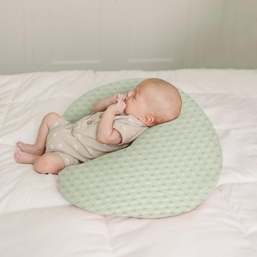 Image of Konssy 2 Pack Nursing Pillow Covers, Soft and Comfortable Nursing Cover for Breastfeeding Pillows, Pillow Slipcover for Baby Girls Boys Newborn(Green, Woodland)