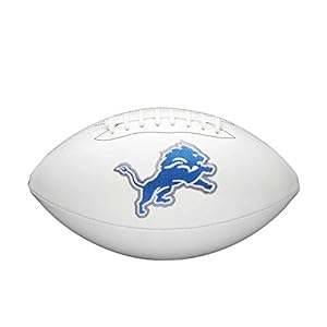 WILSON NFL Live Signature Autograph Football – Official Size, Detroit Lions