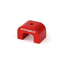 Algopix Similar Product 13 - Large Red Alnico Horseshoe Magnet for
